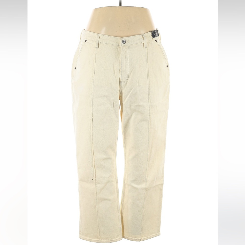 NWT Abercrombie & Fitch Cream The Baggy Midrise | 16s